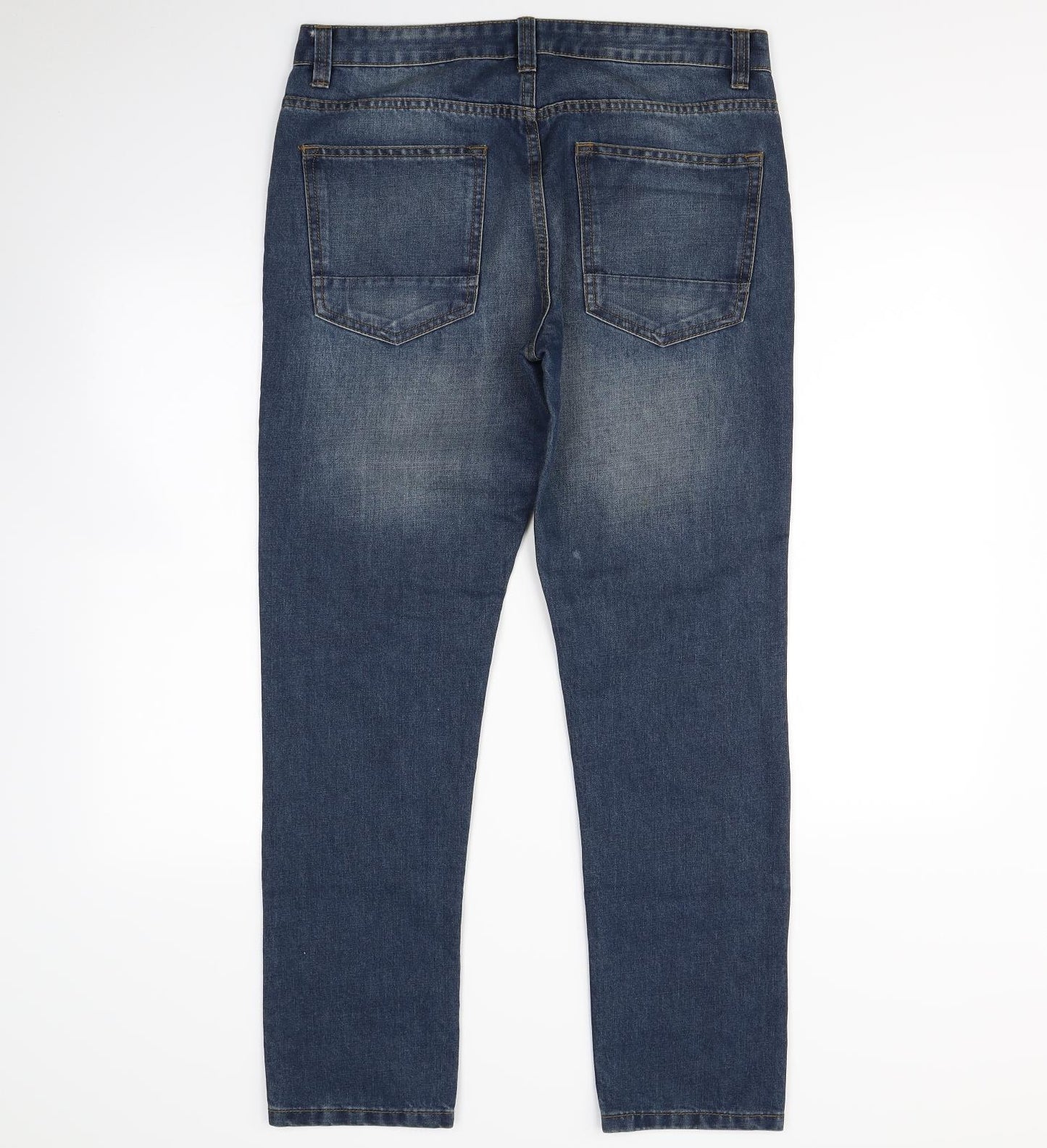 Preworn Mens Blue   Straight Jeans Size 34 in L30 in