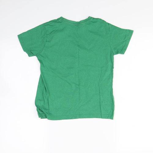 Primark Boys Green   Basic T-Shirt Size 7 Years