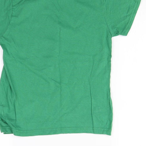 Primark Boys Green   Basic T-Shirt Size 7 Years