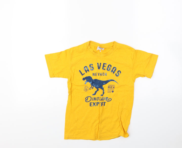 Delta Boys Yellow Basic T-Shirt Size S
