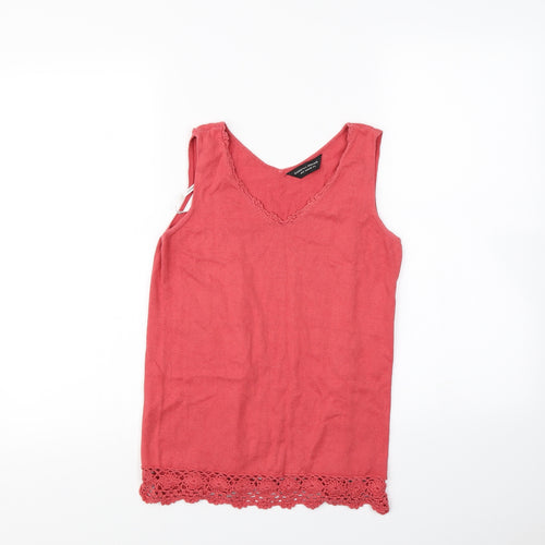 Dorothy Perkins Womens Ivory   Basic Tank Size 10