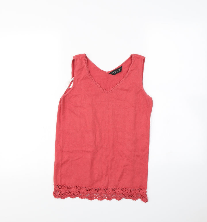 Dorothy Perkins Womens Ivory   Basic Tank Size 10