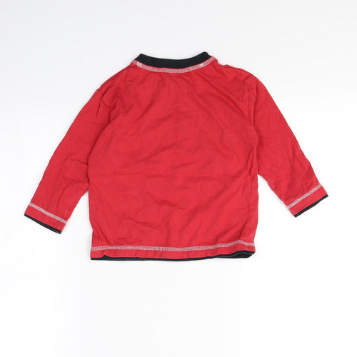 Kidid Boys Red   Pullover T-Shirt Size 3-4 Years