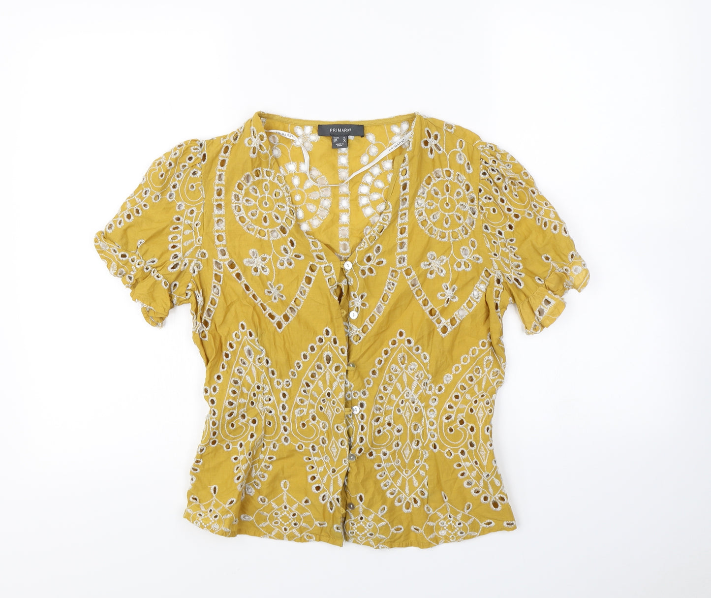Primark Womens Yellow   Basic Blouse Size 12