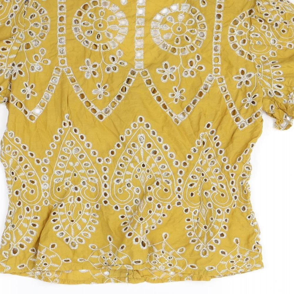 Primark Womens Yellow   Basic Blouse Size 12