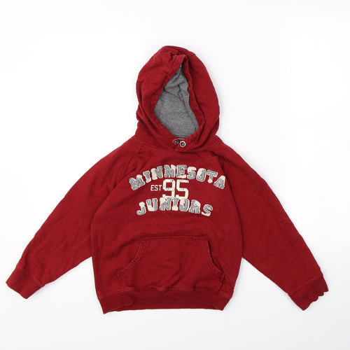 Rebel Boys Red   Pullover Hoodie Size 5-6 Years