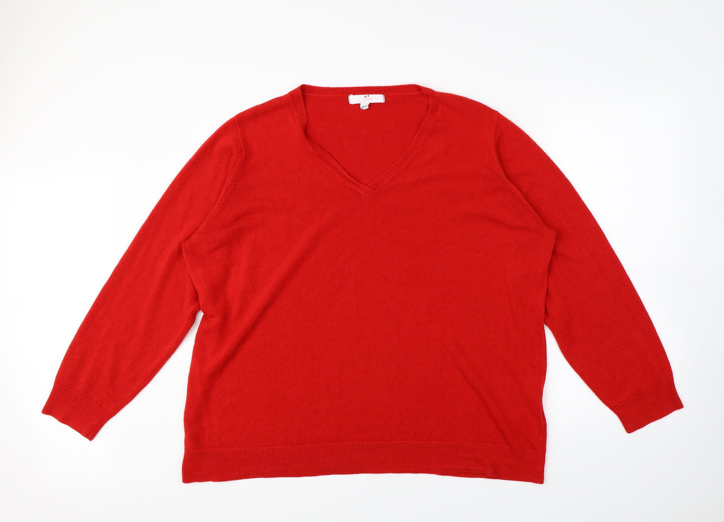 Julipa Womens Red   Pullover Jumper Size 24
