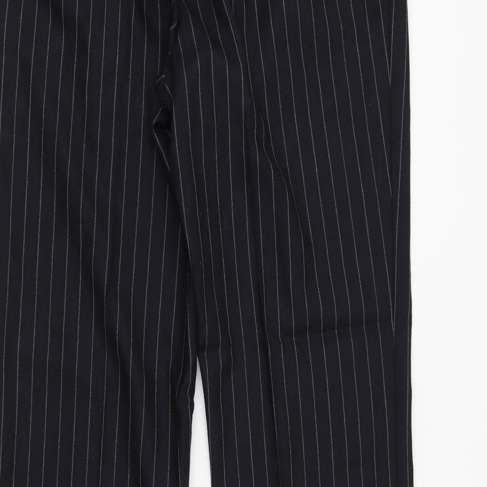aquascutman Mens Blue Striped  Trousers  Size 36 in