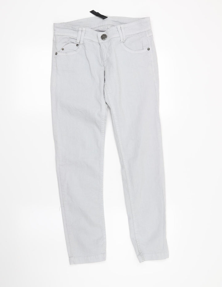 Stradivarius Womens Grey  Denim Skinny Jeans Size 8