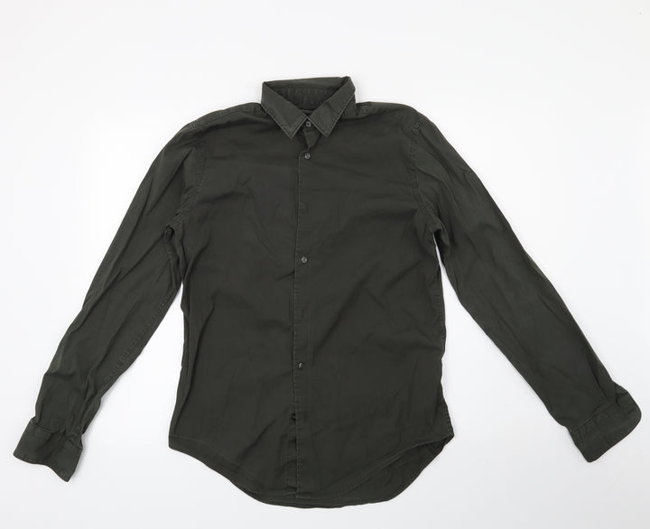 zara man Mens Green    Button-Up Size M