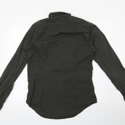 zara man Mens Green    Button-Up Size M