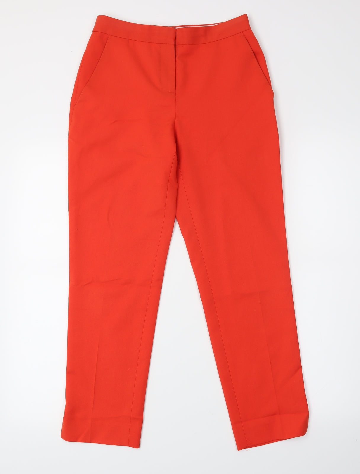 Topshop Womens Red   Cropped Trousers Size 4