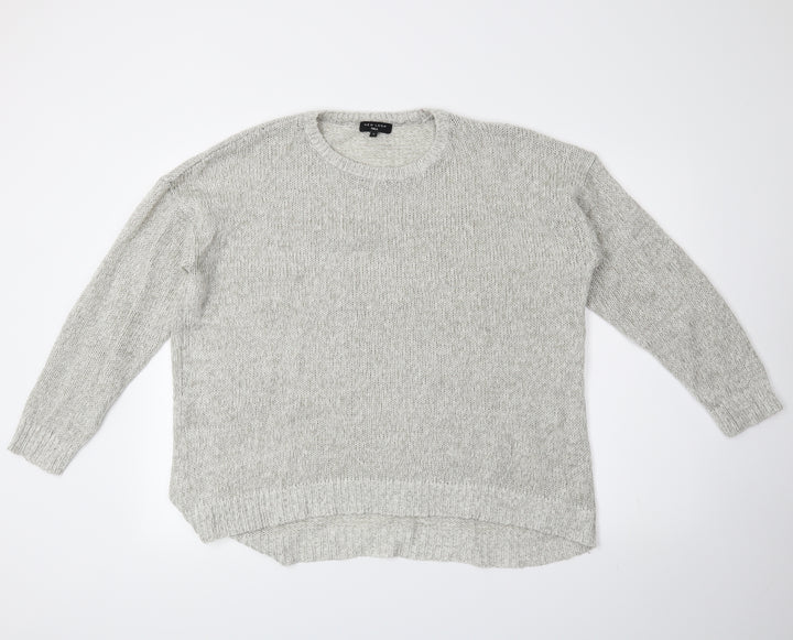 New Look Womens Grey Pullover Jumper Size L - 100% acrylic
