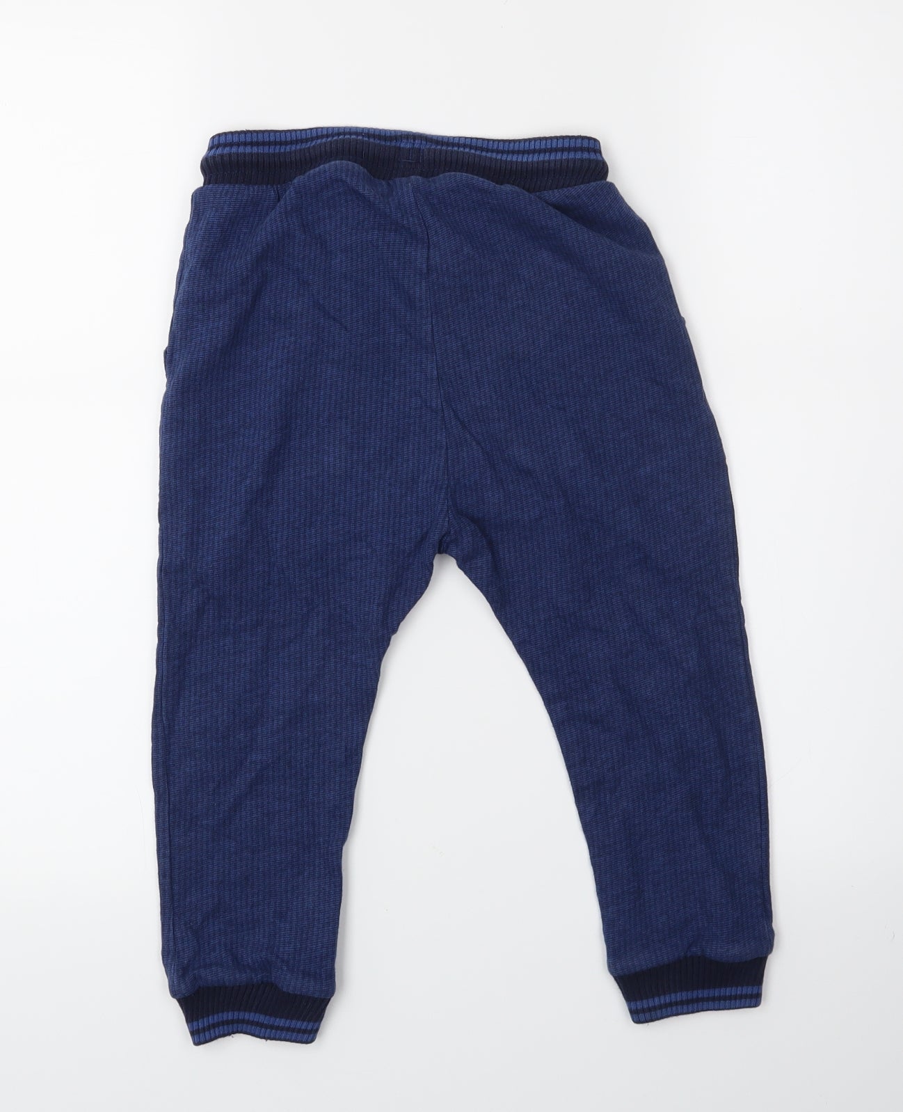 George Boys Blue Striped  Sweatpants Trousers Size 3-4 Years