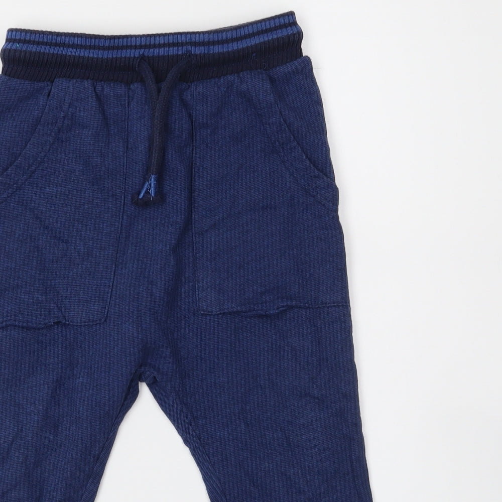 George Boys Blue Striped  Sweatpants Trousers Size 3-4 Years