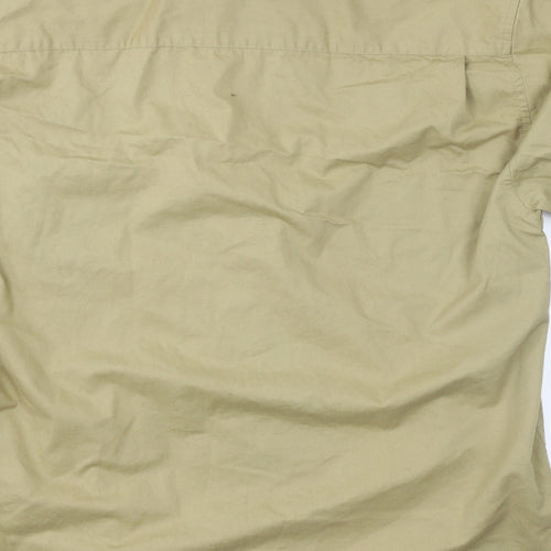 District Mens Beige    Button-Up Size L