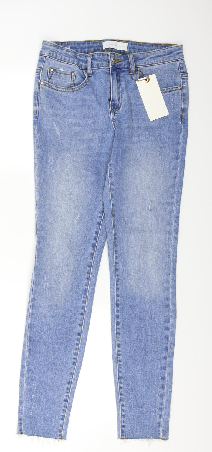 Visage Womens Blue Denim Skinny Jeans Size 27 L29 in