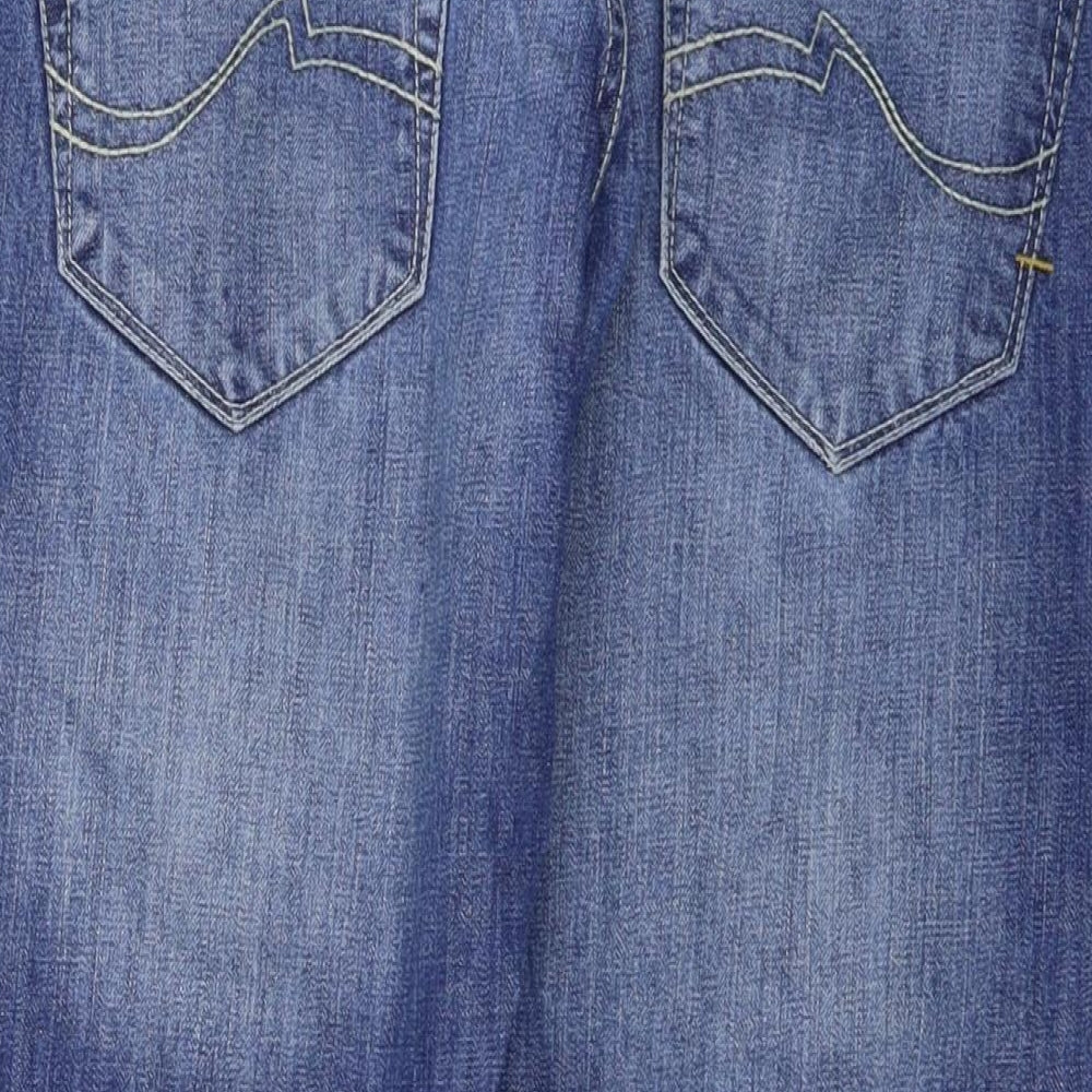Crosshatch Mens Blue  Denim Wide-Leg Jeans Size 30 L24 in