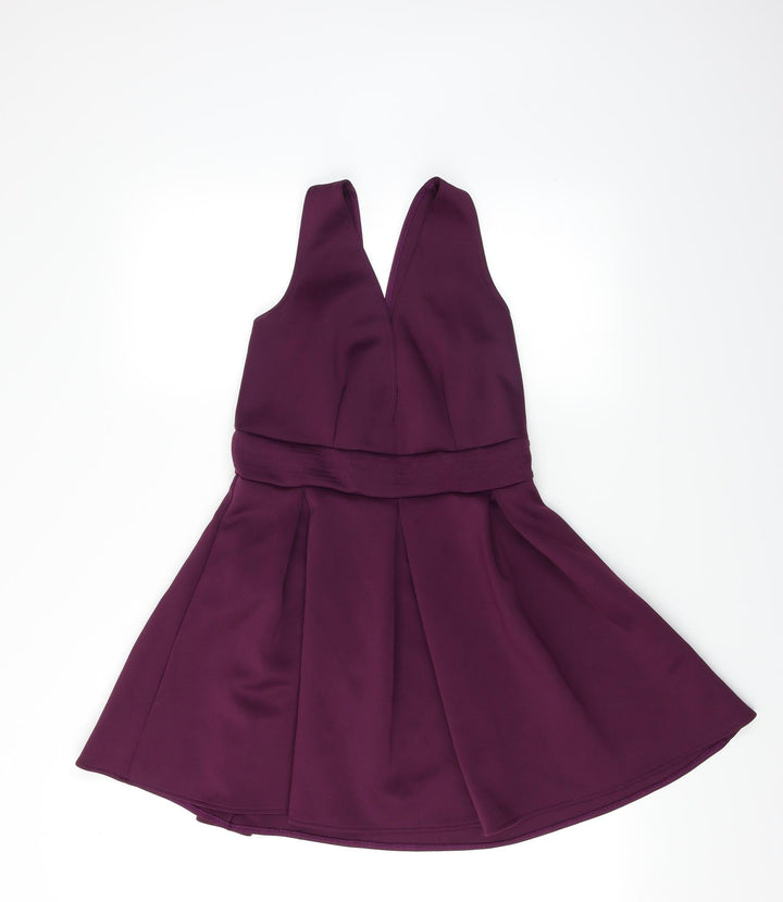 Oh My Love Womens Pink Fit & Flare Size L