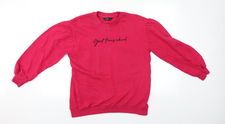 F&F Womens Pink Pullover Jumper Size 8