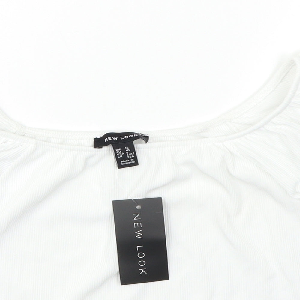 New Look Womens White   Basic Blouse Size 12