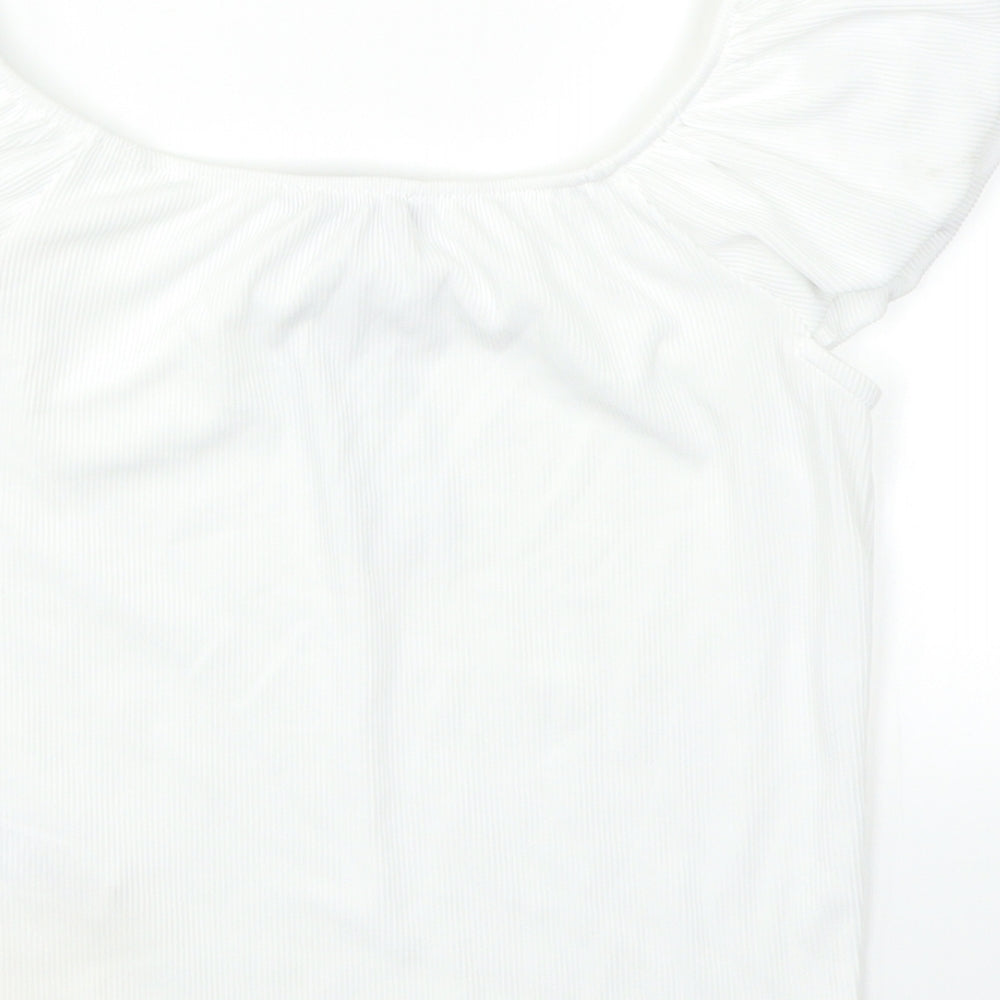 New Look Womens White   Basic Blouse Size 12