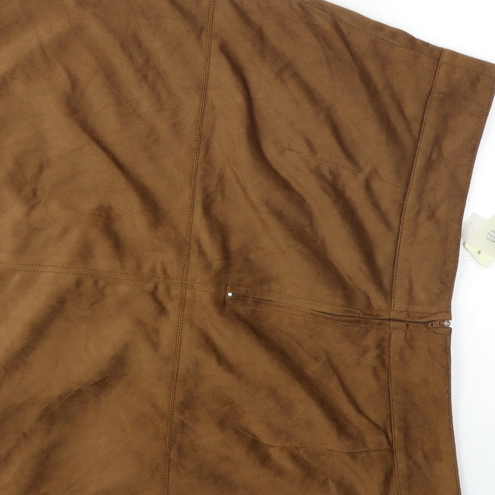 River Island Womens Brown   Straight & Pencil Skirt Size 12