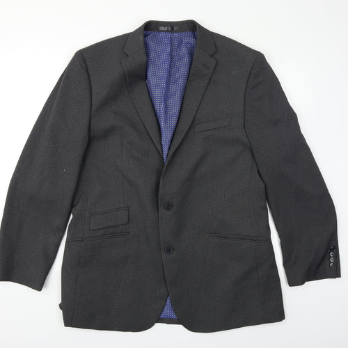 T&W Mens Grey   Jacket Blazer Size XL