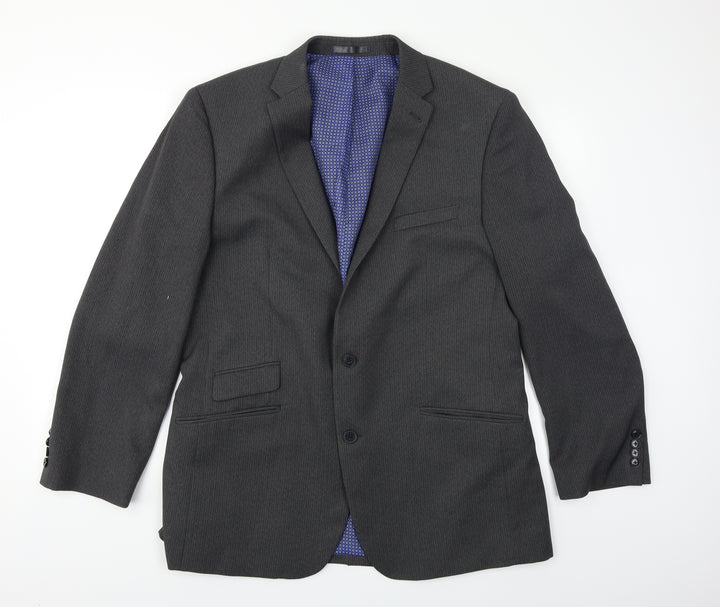 T&W Mens Grey   Jacket Blazer Size XL