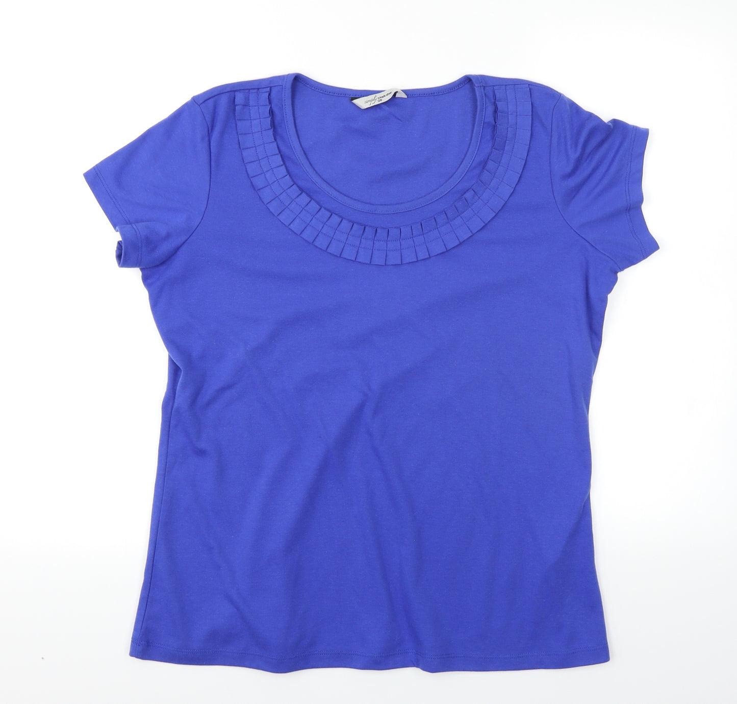 Simply Womens Blue   Basic T-Shirt Size 20