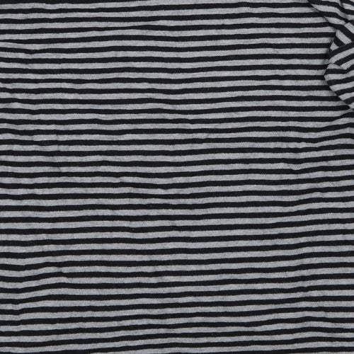 NEXT Womens Grey Striped  Pullover Jumper Size 16