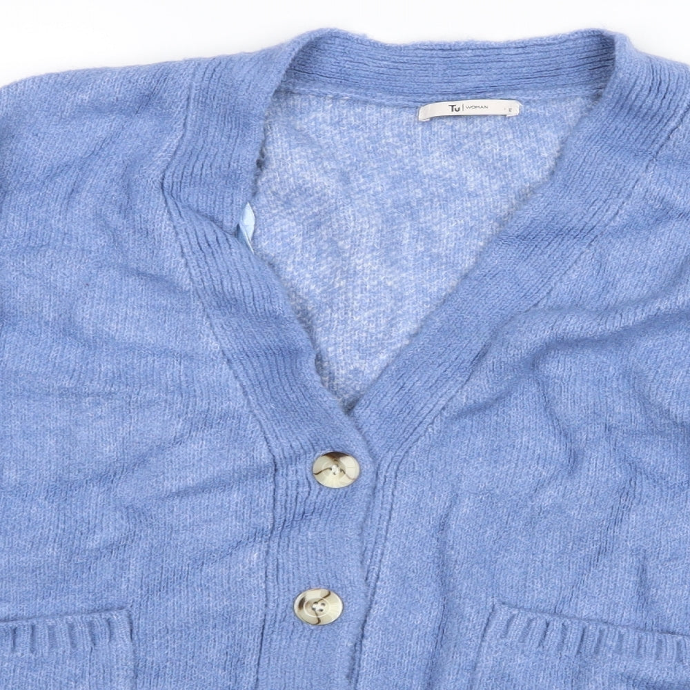 Tu Woman Womens Blue   Cardigan Jumper Size 12