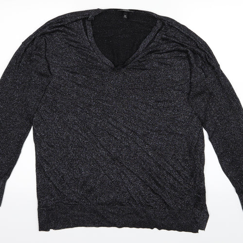 Topshop Womens Black   Basic T-Shirt Size 14