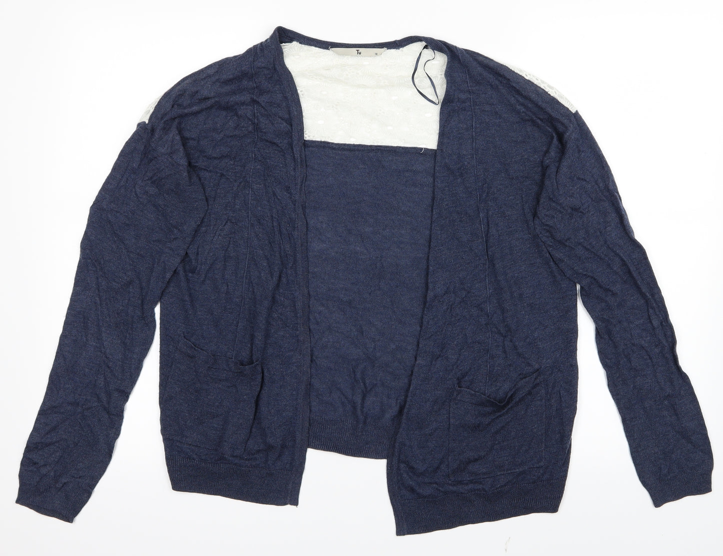 TU Womens Blue   Cardigan Jumper Size 10