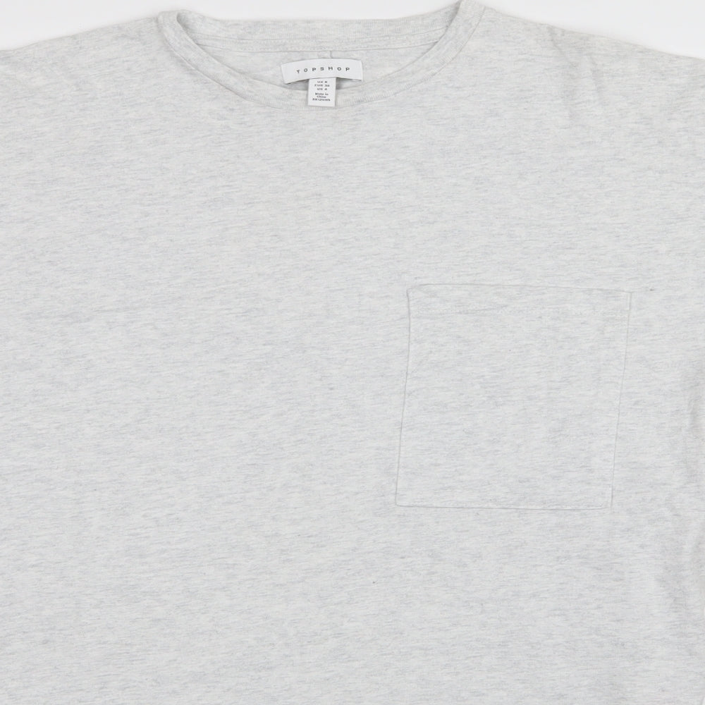 New Look Womens Grey   Basic T-Shirt Size 8