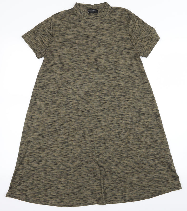 New Look Womens Green Shirt Dress Size 8