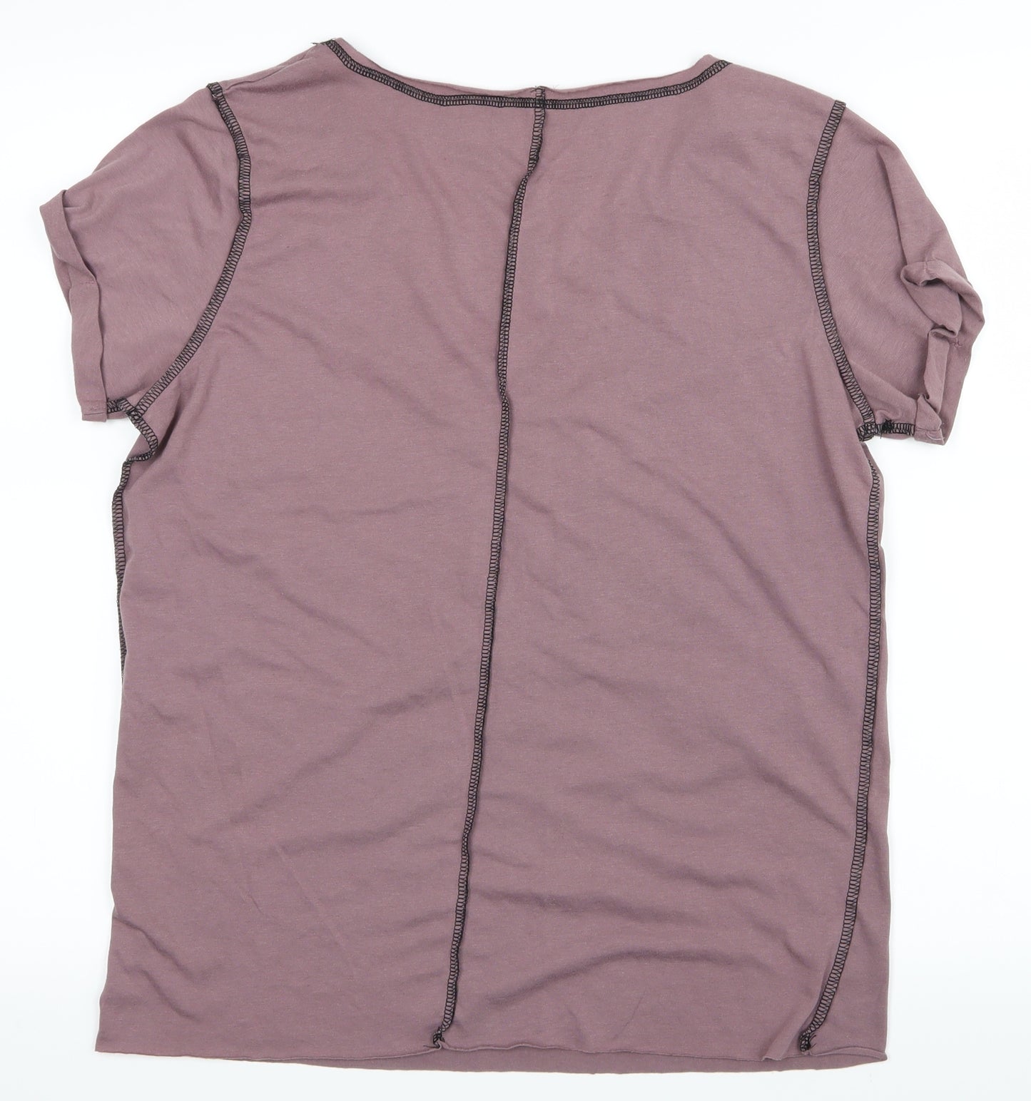 Firetrap Womens Purple   Basic T-Shirt Size M  - Wolfs Head