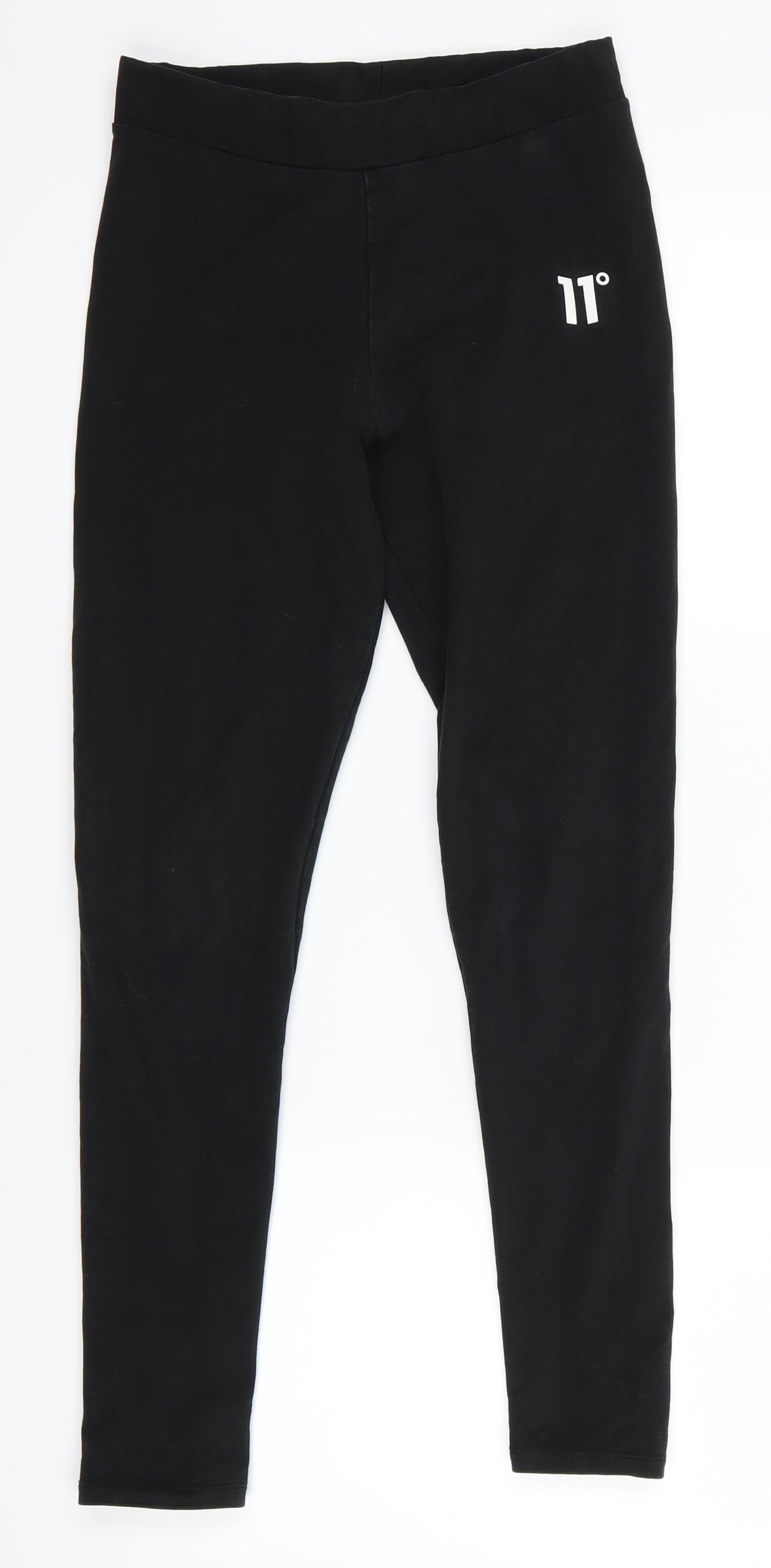 11 degrees Womens Black   Jogger Leggings Size 6 L25 in