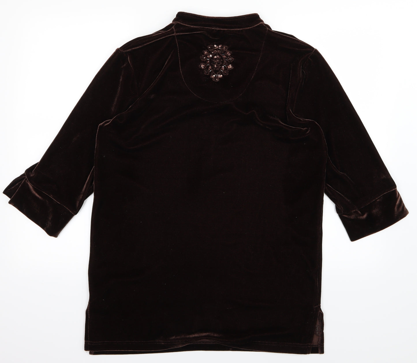 Style By Ewm Womens Brown   Pullover Jumper Size S