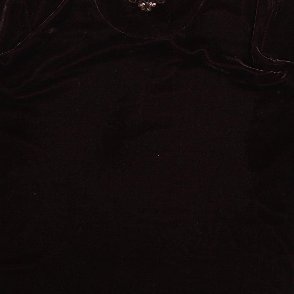 Style By Ewm Womens Brown   Pullover Jumper Size S