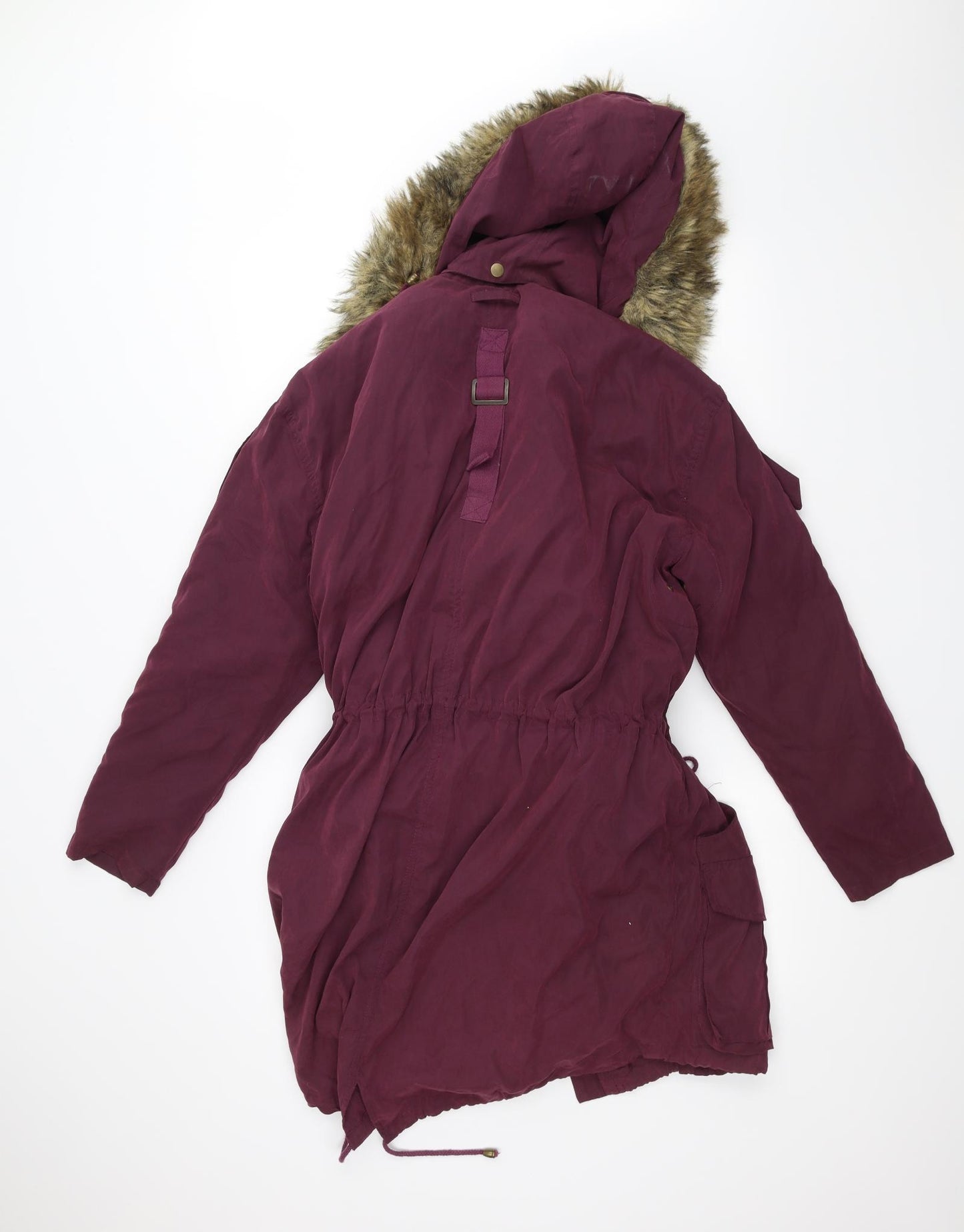 ASOS Womens Purple   Parka Coat Size 10