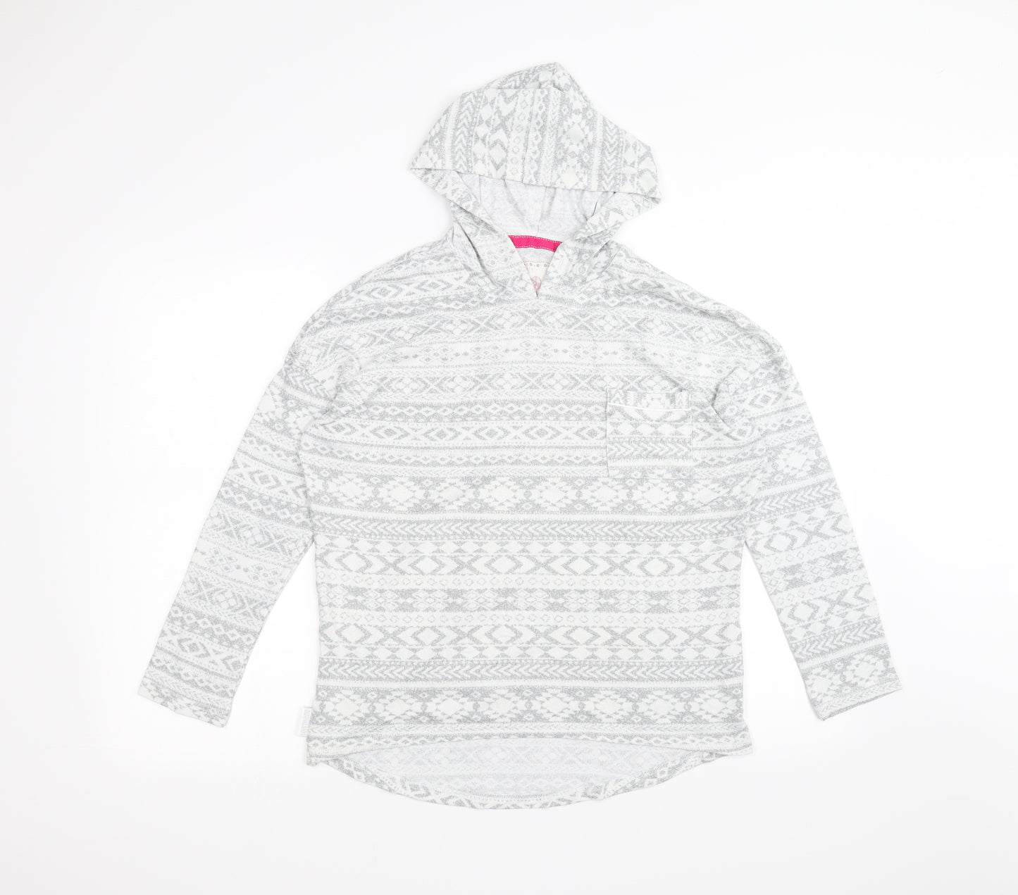 Preworn Womens White   Pullover Hoodie Size 8