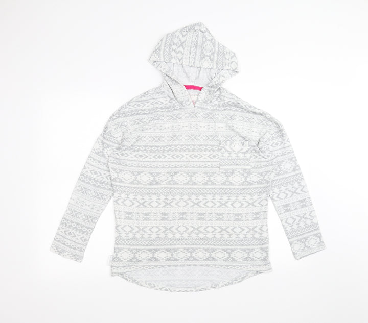 Preworn Womens White   Pullover Hoodie Size 8