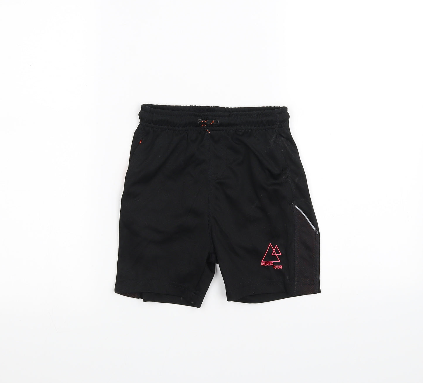 George Girls Black   Sweat Shorts Size 5-6 Years