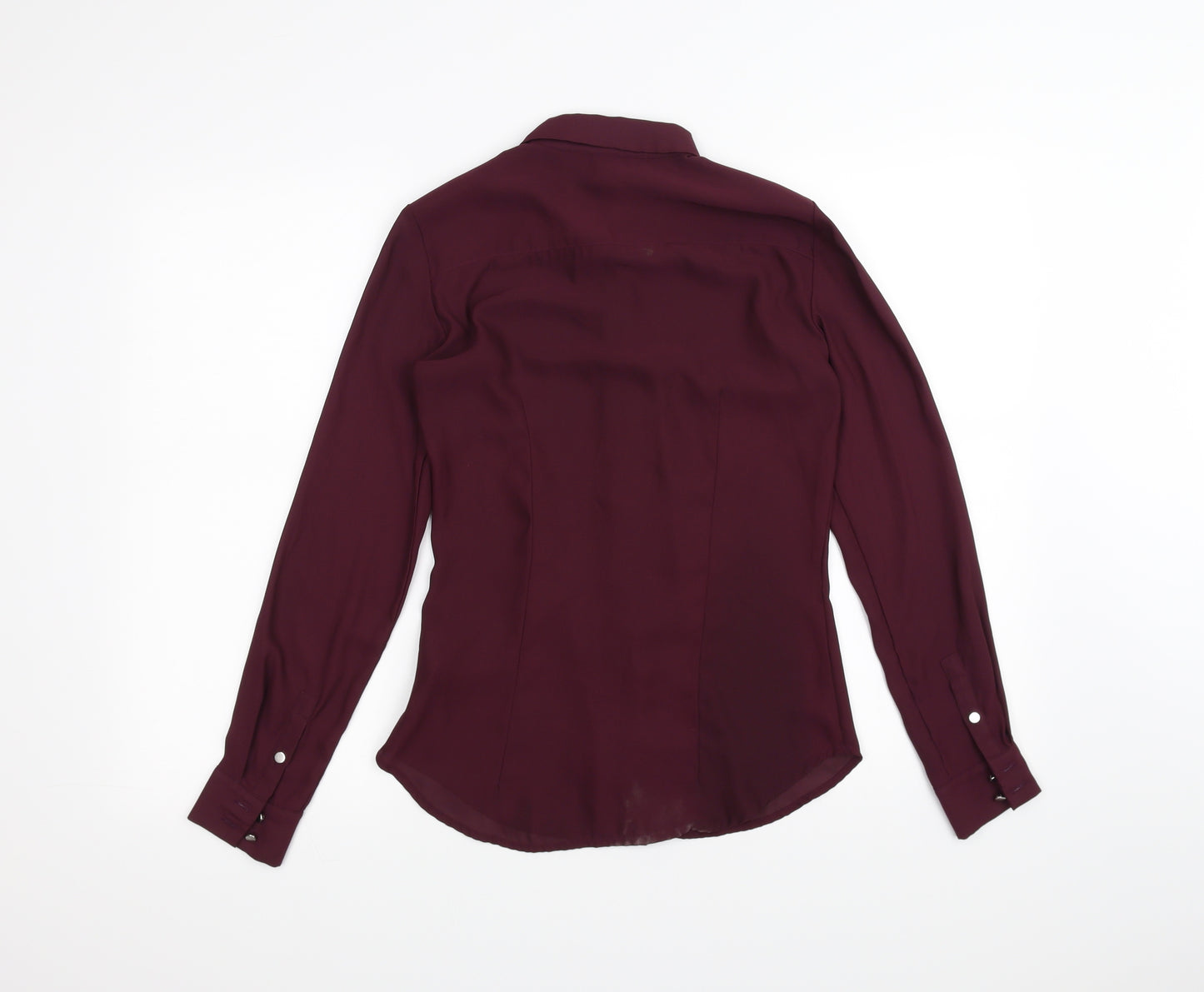 H&M Womens Purple   Basic Button-Up Size 6