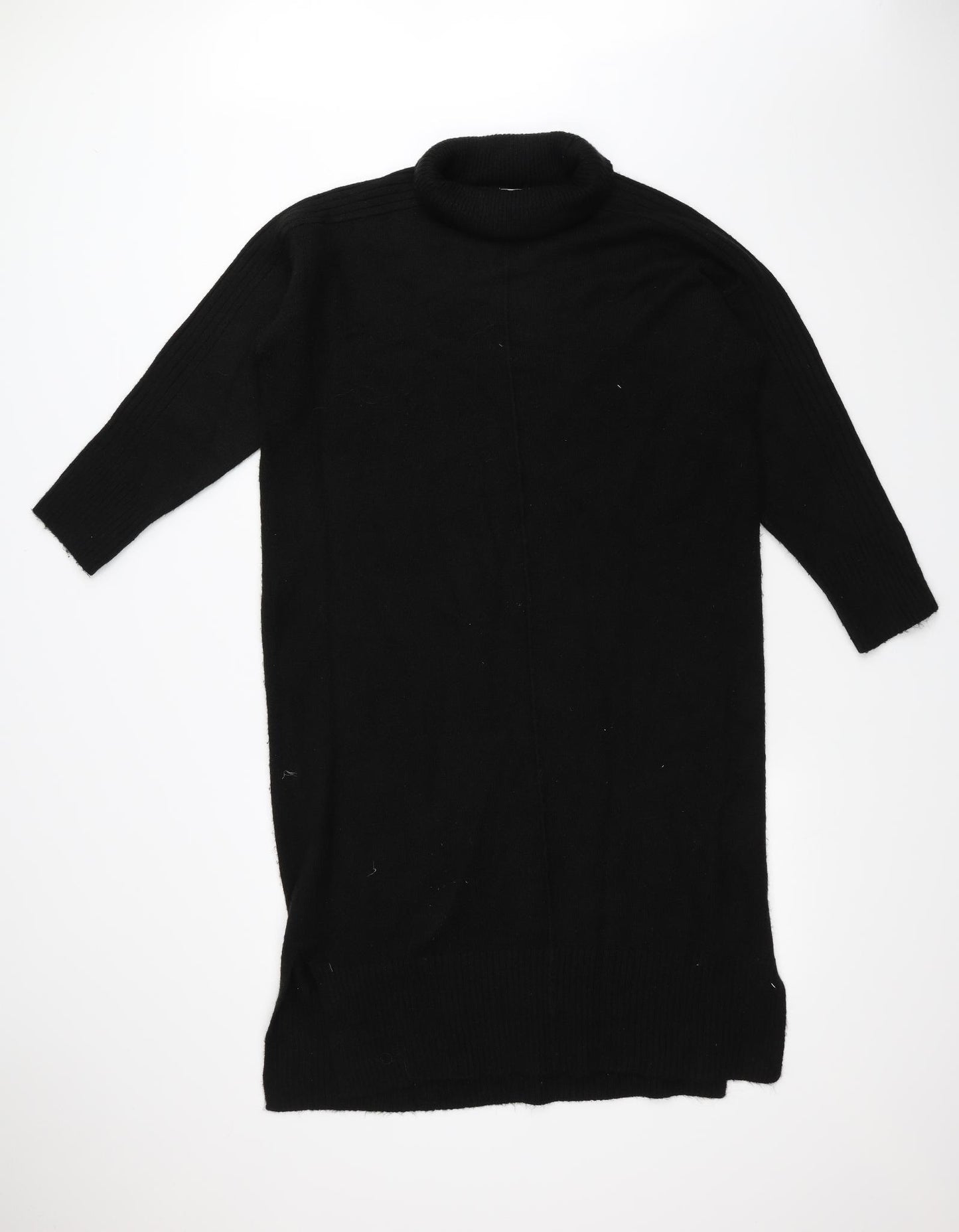 TU Womens Black  Knit Jumper Dress  Size 16