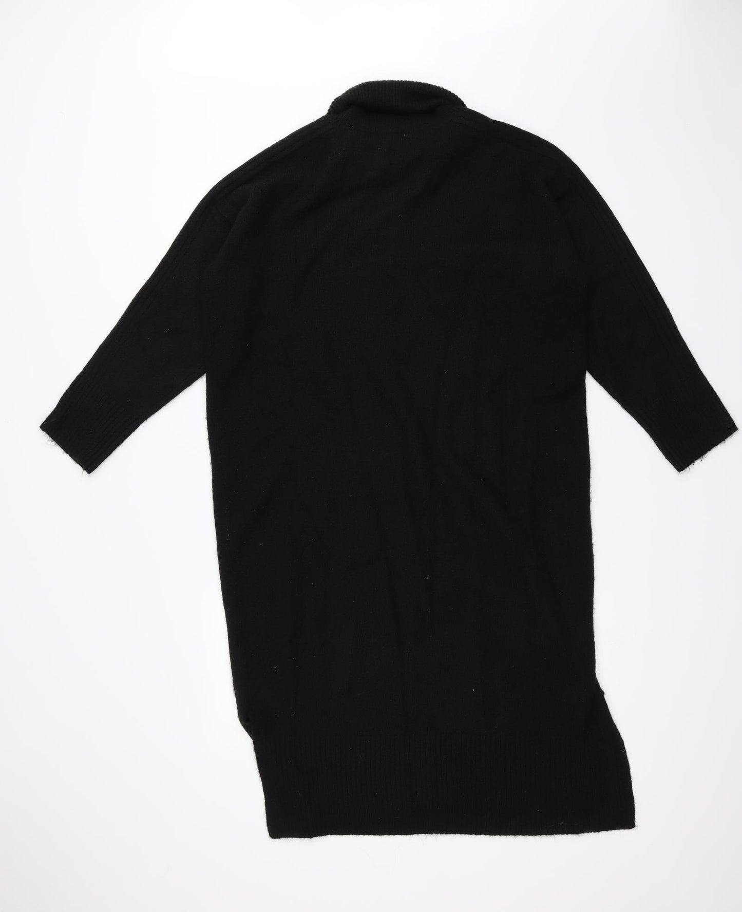 TU Womens Black  Knit Jumper Dress  Size 16