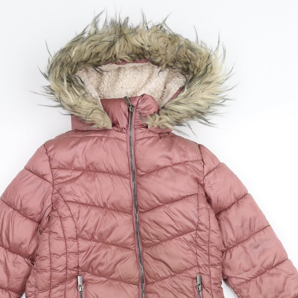 NEXT Girls Pink   Puffer Jacket Coat Size 8 Years