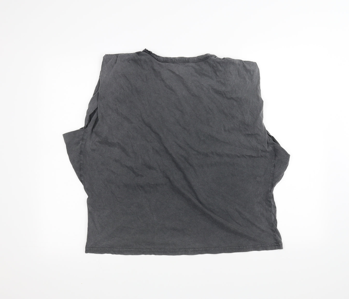Pull&Bear Womens Grey   Basic T-Shirt Size M