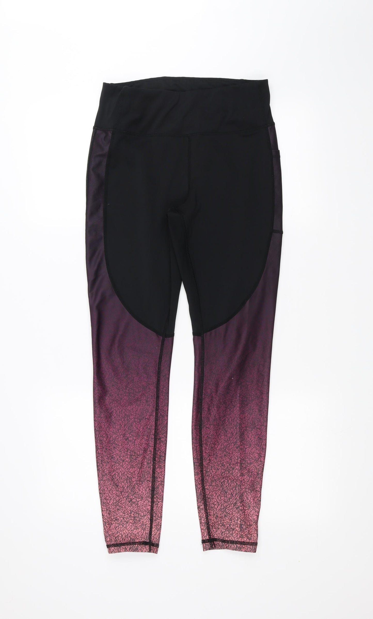 souluxe Womens Black   Jogger Leggings Size 12 L28 in